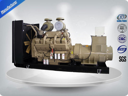 Conjunto de gerador de emergência de tipo silencioso / aberto Potência diesel 750 Kwa / 600 Kw, Estrutura apertada fornecedor