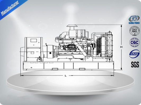 Grupo de gerador diesel à prova de som 250 KVA de Perkins de 3 fios das fases 4 50HZ altamente eficiente fornecedor